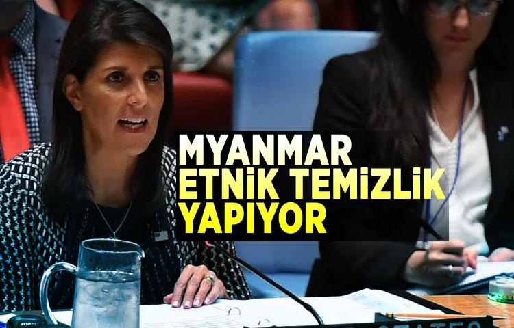 ABD: Myanmar etnik temizlik yapıyor