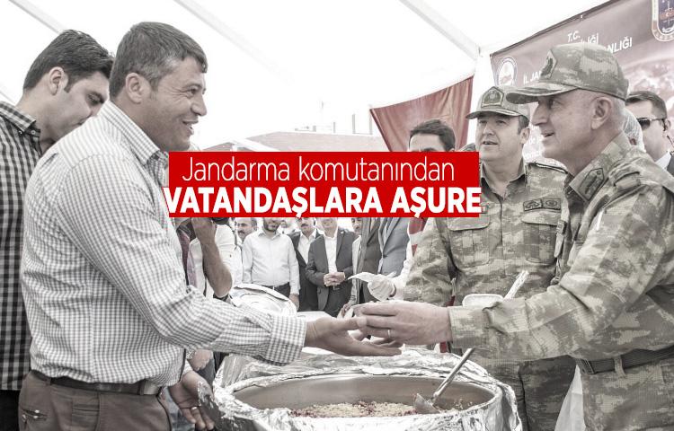 Jandarma komutanından, vatandaşlara aşure
