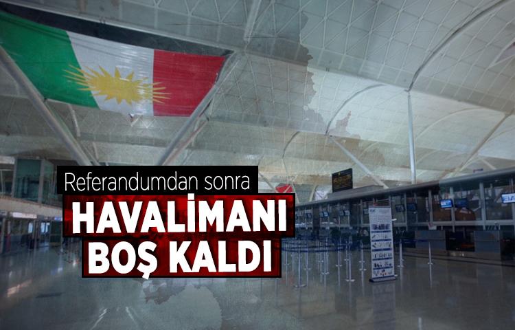 Erbil Havalimanı boş kaldı