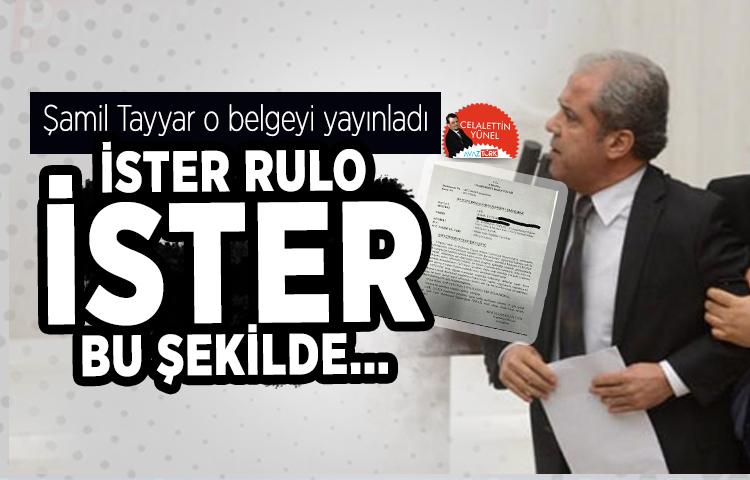 Şamil Tayyar: İster rulo ister bu şekilde...