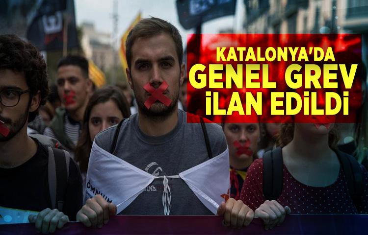 Katalonya'da genel grev ilan edildi