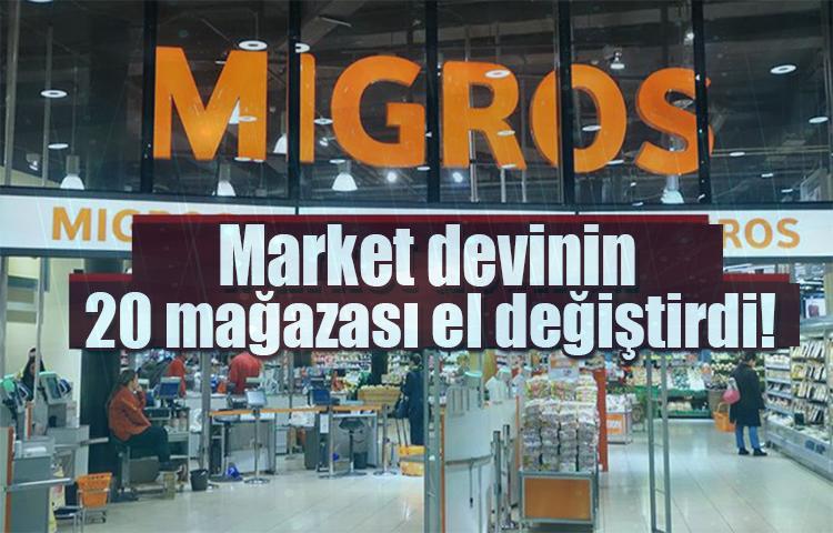 Market devinin 20 mağazası el değiştirdi!