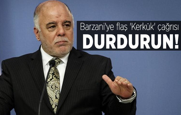 İbadi'den Barzani'ye flaş 'Kerkük' çağrısı