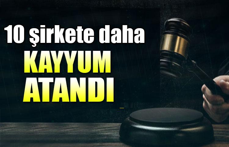 10 şirkete daha kayyum atandı!