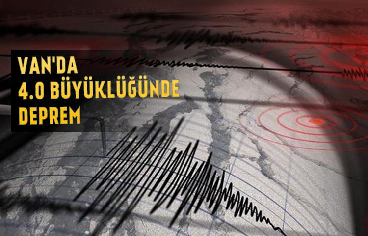 Van'da 4.0 büyüklüğünde deprem