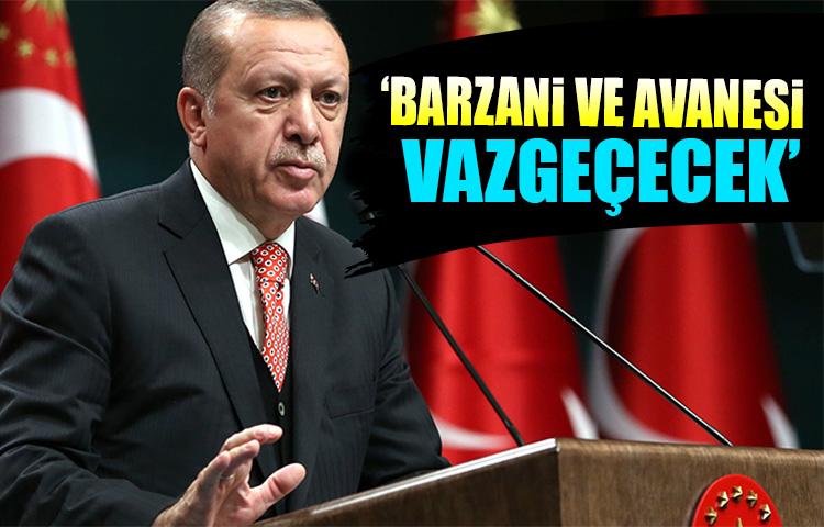 Erdoğan'dan Barzani'ye: Makaram sarı bağlar...