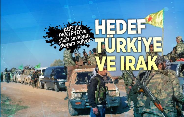 ABD’nin PKK/PYD’ye silah sevkiyatı devam ediyor! Hedef Türkiye ve Irak...