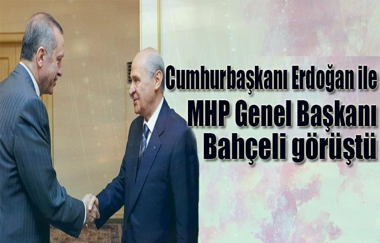 Cumhurbaşkanı Erdoğan ile MHP Genel Başkanı Bahçeli görüştü