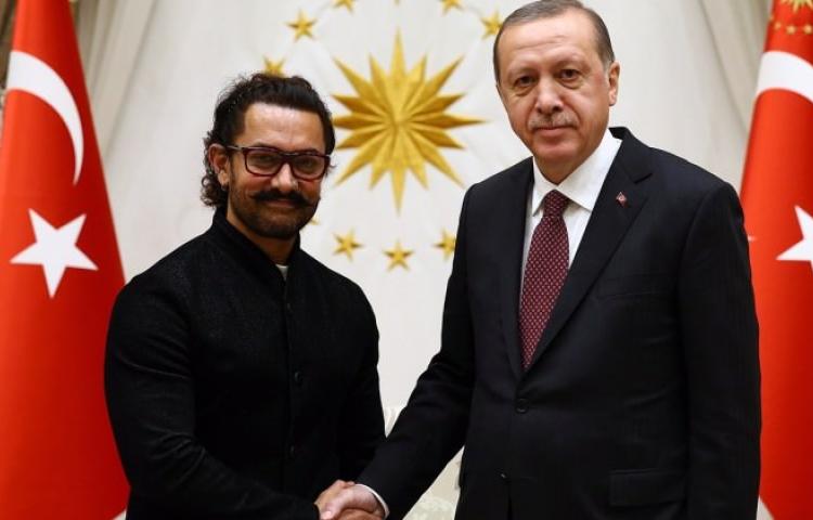 Cumhurbaşkanı Erdoğan Aamir Khan'ı kabul etti