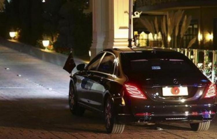 Erdoğan makam aracından takip etti