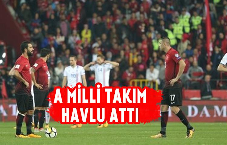 A Milli Takım havlu attı