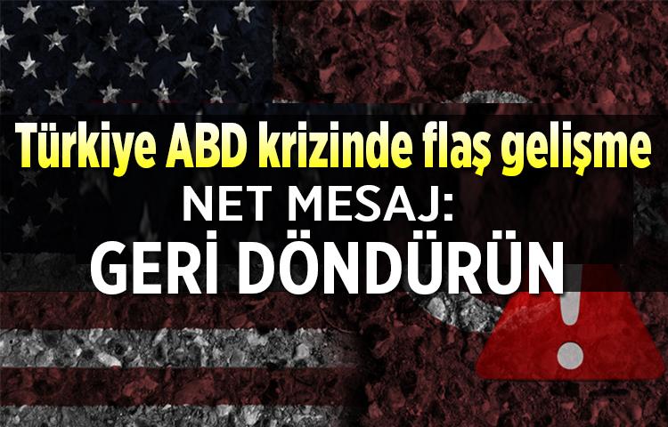 ABD ile vize krizinde net mesaj...