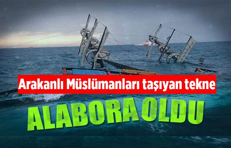 Arakanlı Müslümanları taşıyan tekne alabora oldu