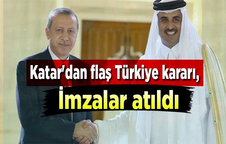 Katar'dan flaş Türkiye kararı, İmzalar atıldı