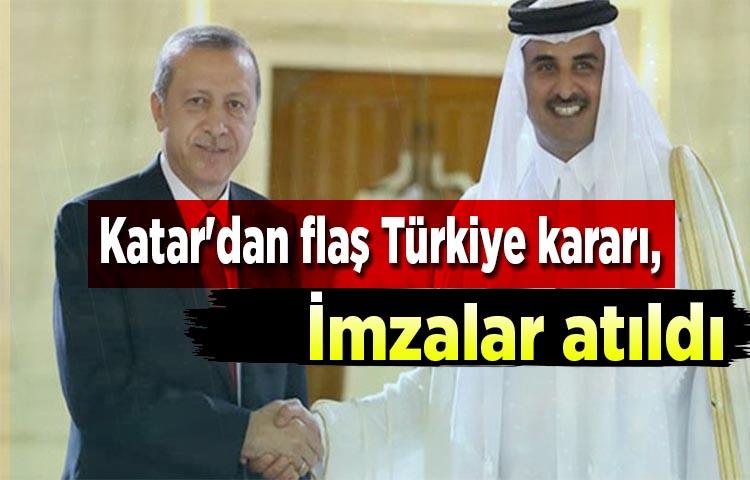 Katar'dan flaş Türkiye kararı, İmzalar atıldı