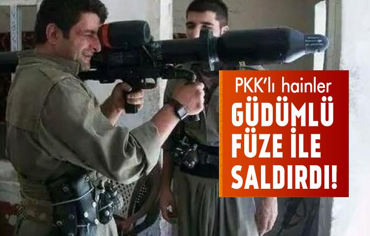 Teröristler füzeyle saldırdı!