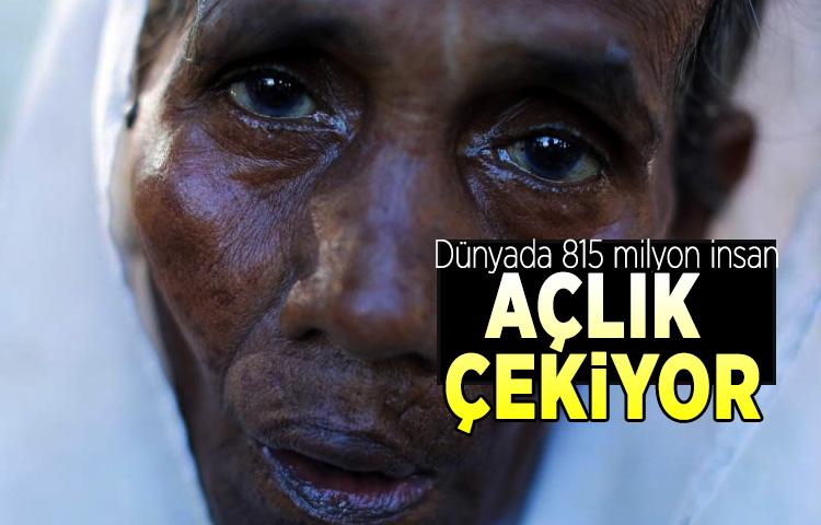 Dünyada 815 milyon insan açlık çekiyor