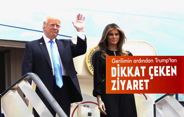 Gerilimin ardından Trump'tan dikkat çeken ziyaret