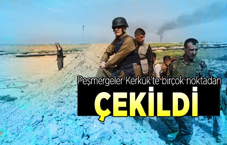 Peşmergeler Kerkük’te birçok noktadan çekildi
