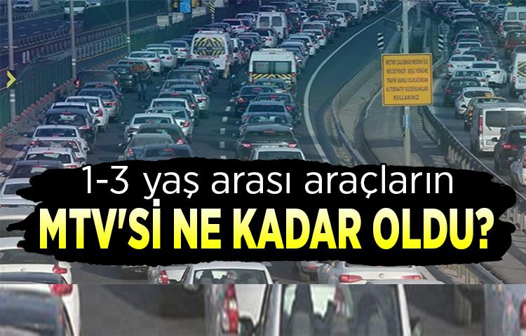 1-3 yaş arası araçların MTV'si ne kadar oldu?