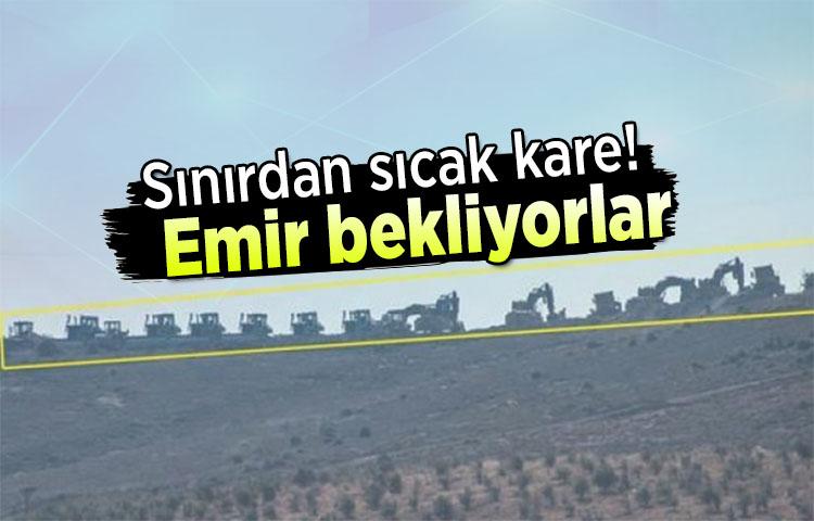 Sınırdan sıcak kare! Emir bekliyorlar