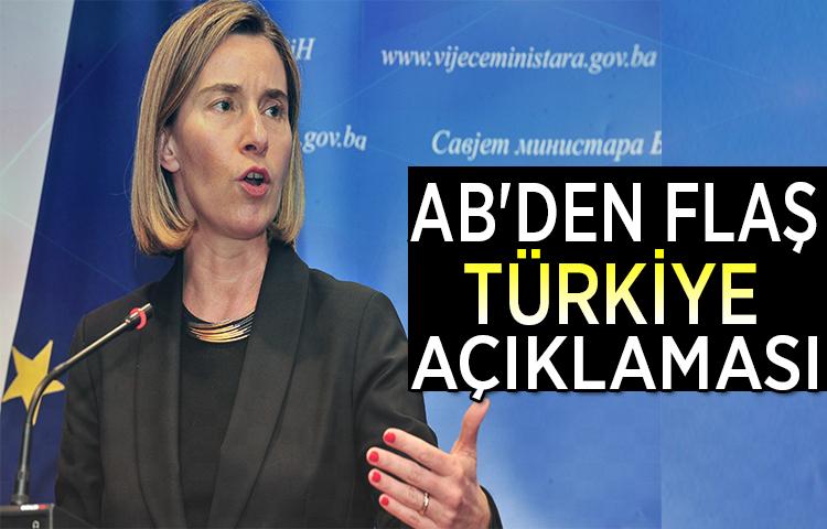 AB'den flaş Türkiye açıklaması!