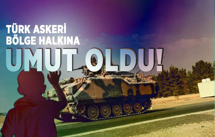 Türk askeri bölge halkına umut oldu!