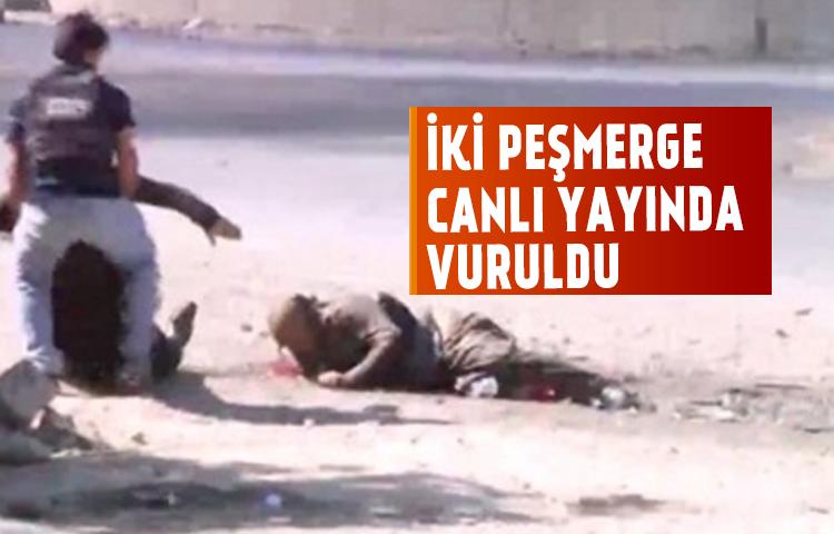 İki peşmerge canlı yayında vuruldu