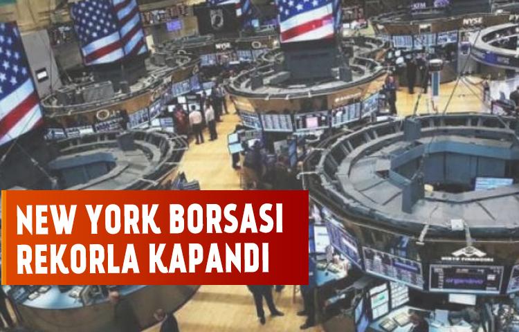 New York borsası rekorla kapandı