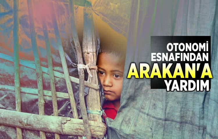 Otonomi esnafından Arakan'a yardım