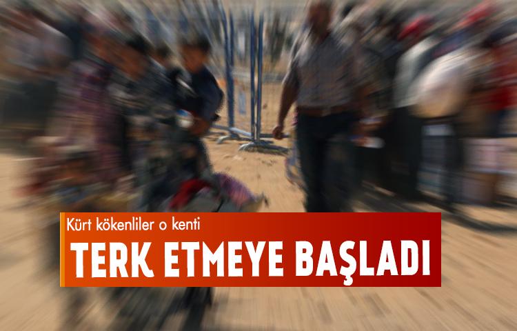 Kürt kökenliler o kenti terk etmeye başladı