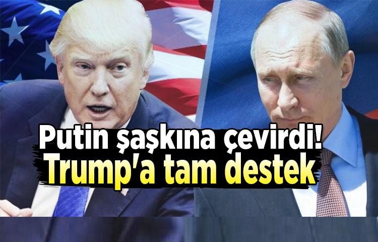 Putin şaşkına çevirdi! Trump'a tam destek