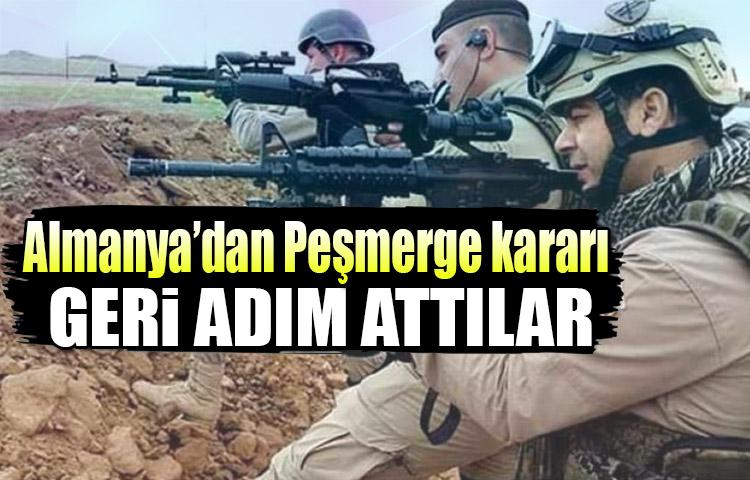 Almanya'dan Peşmerge kararı! Geri adım attılar