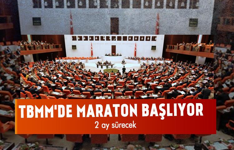 TBMM'de bütçe maratonu başlıyor