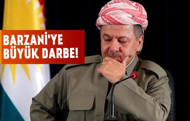 Barzani'ye büyük darbe!