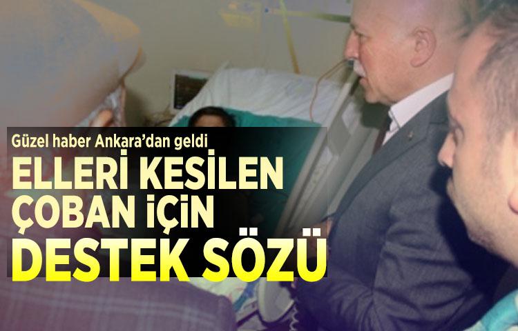 Sağlık Bakanından, elleri kesilen çoban için destek sözü