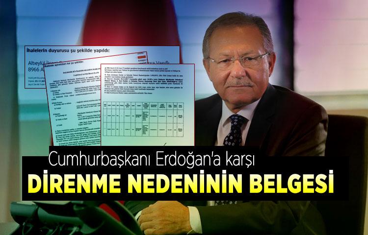 Balıkesir Belediye Başkanı'nın, Erdoğan'a karşı direnme nedeninin belgesi