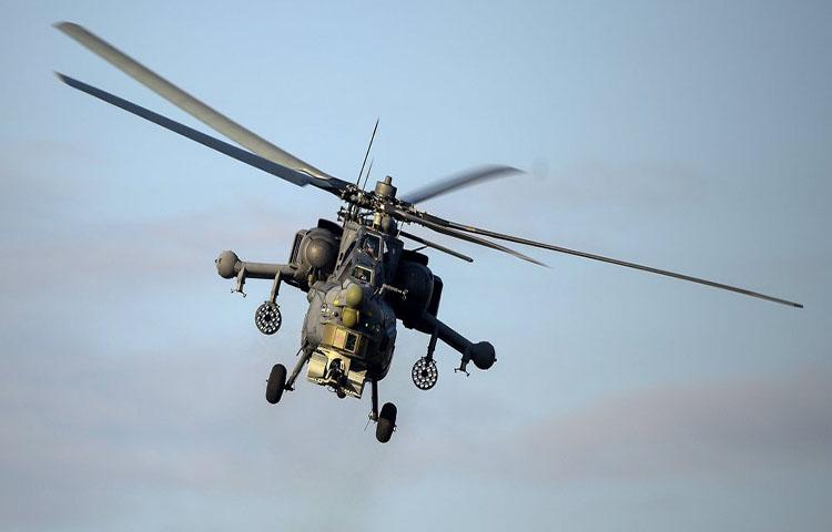 Rus helikopteri düştü