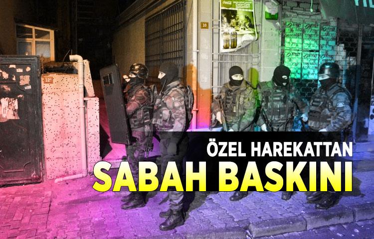 İstanbul'da özel harekattan uyuşturucu baskını