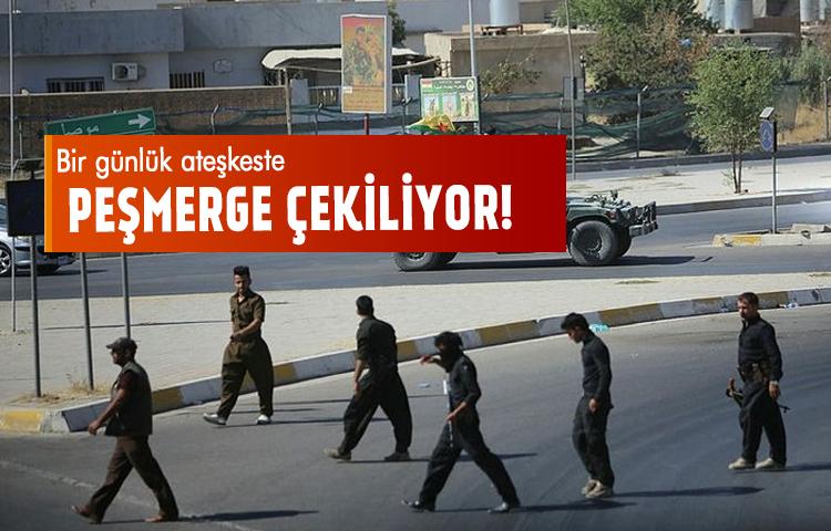 Bir günlük ateşkeste peşmerge çekiliyor!