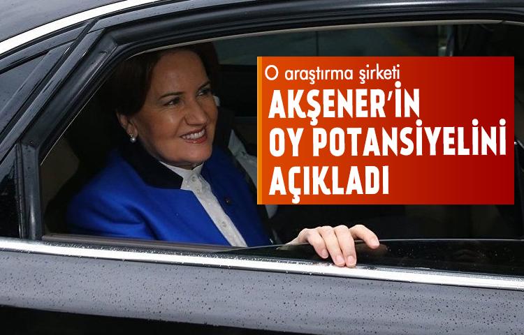 O araştırma şirketi Akşener’in oy potansiyelini açıkladı