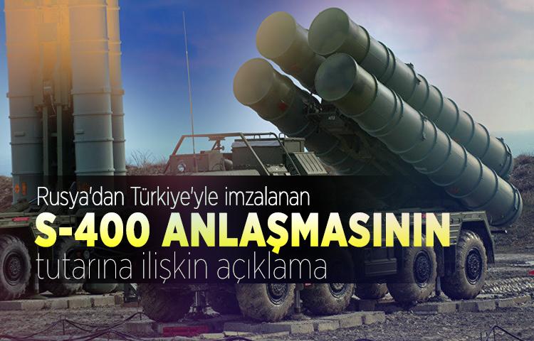Rusya'dan Türkiye'yle imzalanan S-400 anlaşmasının tutarına ilişkin açıklama