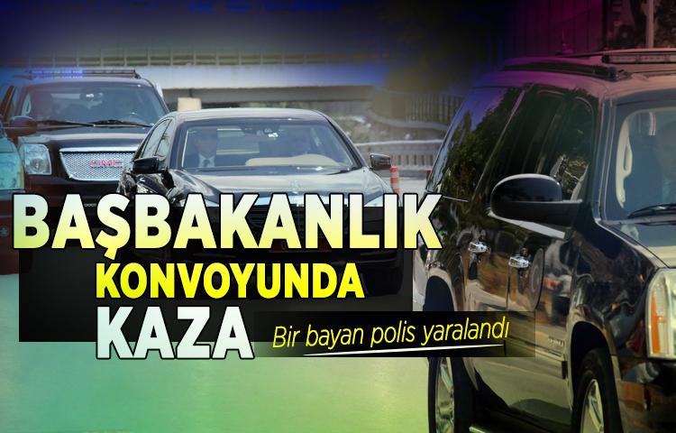 Başbakanlık konvoyunda kaza 