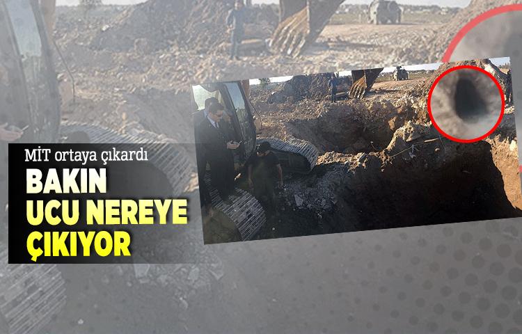 MİT Mardin'den Suriye'ye uzanan tüneli ortaya çıkardı