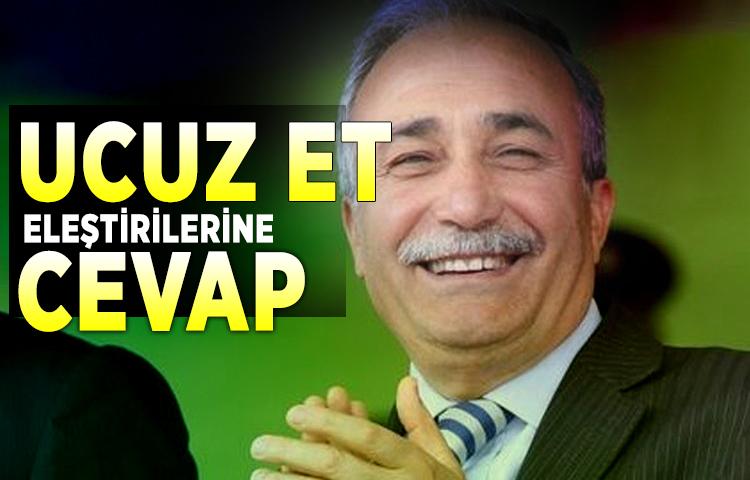 Bakandan ucuz et eleştirilerine cevap