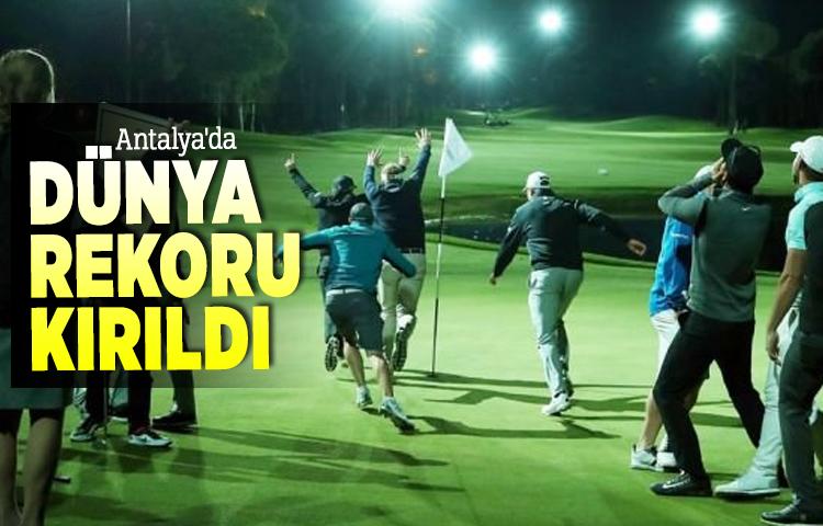 Antalya'da dünya rekoru kırıldı