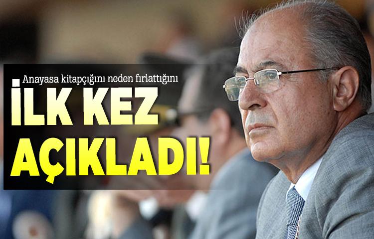 Ahmet Necdet Sezer, anayasa kitapçığını neden fırlattığını ilk kez açıkladı!