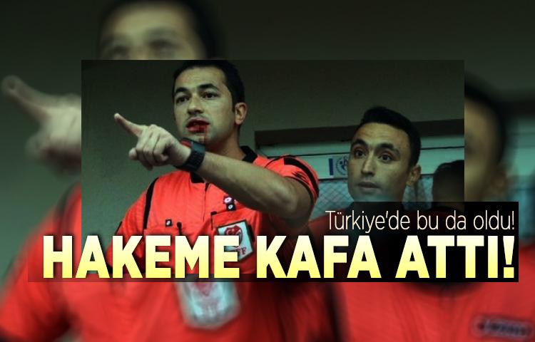Kayseri'de olaylı maç! Hakeme kafa attı...