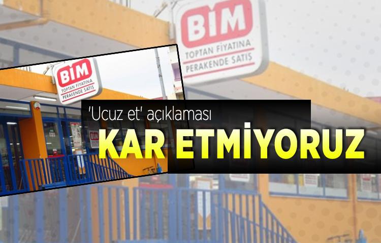 BİM'den 'ucuz et' açıklaması