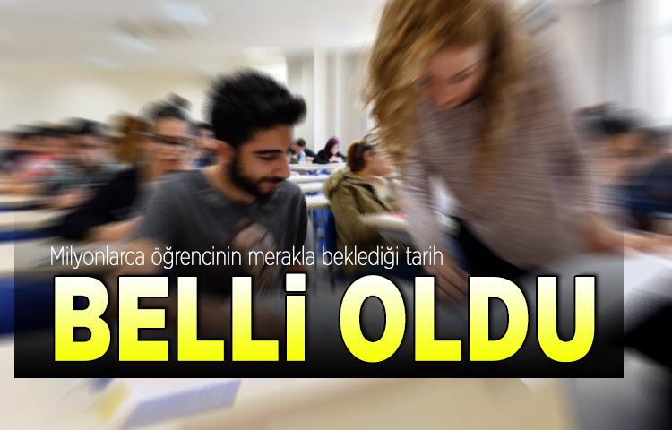 Milyonlarca öğrencinin merakla beklediği tarih belli oldu